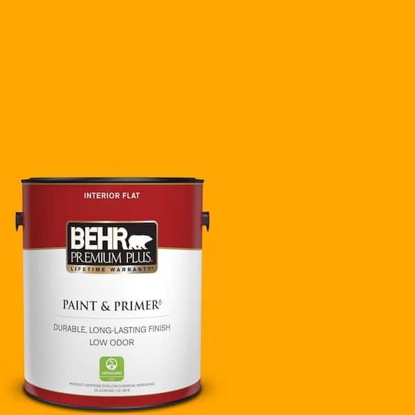 BEHR PREMIUM PLUS 1 gal. #S-G-330 Instant Delight Flat Low Odor Interior Paint & Primer
