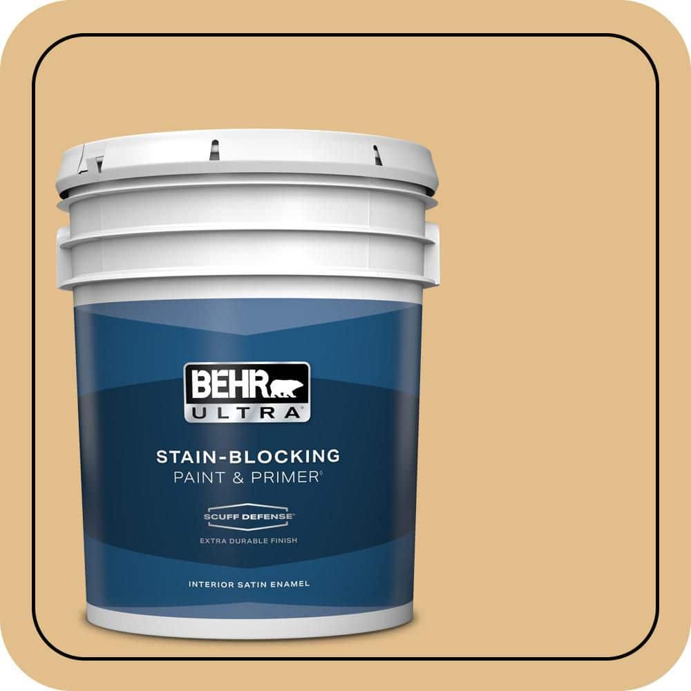 5 gal. #330D-4 Warm Muffin Extra Durable Satin Enamel Interior Paint & Primer price history on PriceWatchPro