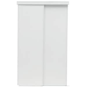 100 Series 48 in. x 80 in. Flush White Composite Sliding Door