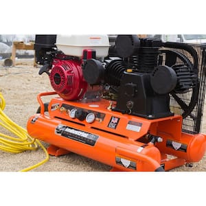 9 Gal. Portable Wheelbarrow Air Compressor with 9 HP Electric Start Honda Gas Engine