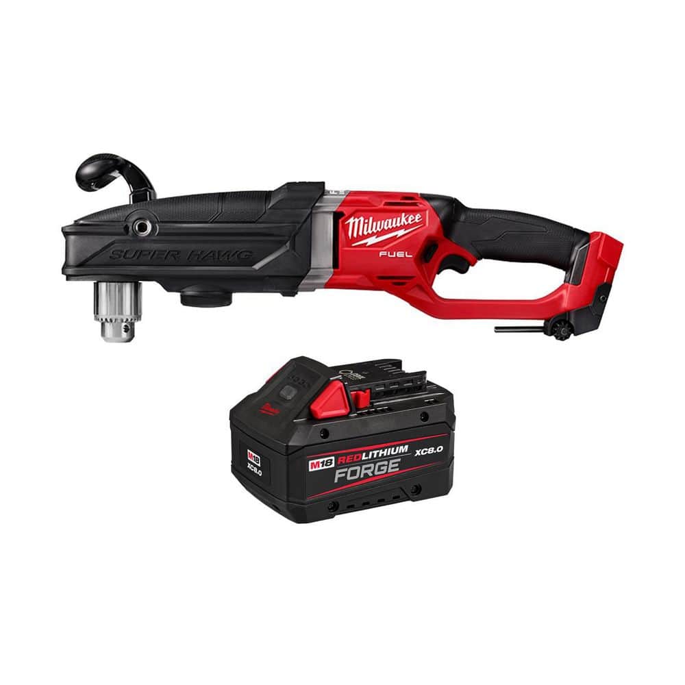 M18 FUEL 18V Lithium-Ion Brushless Cordless GEN 2 SUPER HAWG 1/2 in. Right Angle Drill w/ 8.0Ah FORGE Battery price history on PriceWatchPro