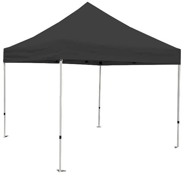 King Canopy Athena 10 ft. x 10 ft. Black Cover White Frame Instant Pop Up Tent