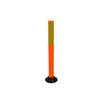 Three D Traffic Works 36 in. Orange Delineator Post with Base and 3 in. x 12 in. High-Intensity Yellow Strip RP336RSOY