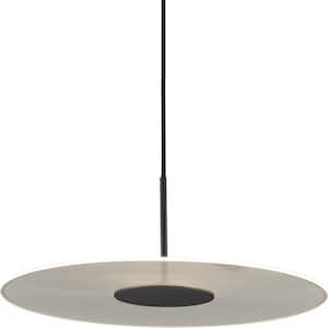 Spoke LED Collection 1-Light Matte Black LED Modern Hanging Pendant Light