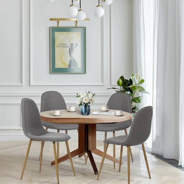 stene round upholstered dining chair