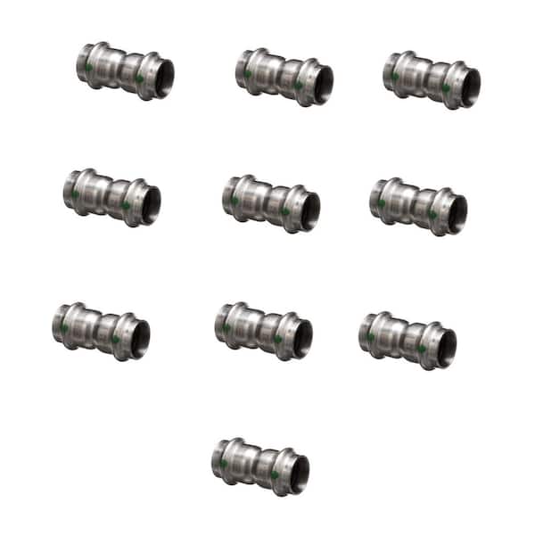 ProPress 3/4 in. Press 316 Stainless Steel Coupling With Stop (10-Pack)