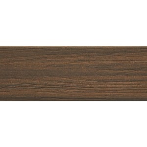 Astir 1 in. x 5-1/2 in. x 1 ft. Mountain Ash Grooved Edge Capped Composite Decking Board Sample