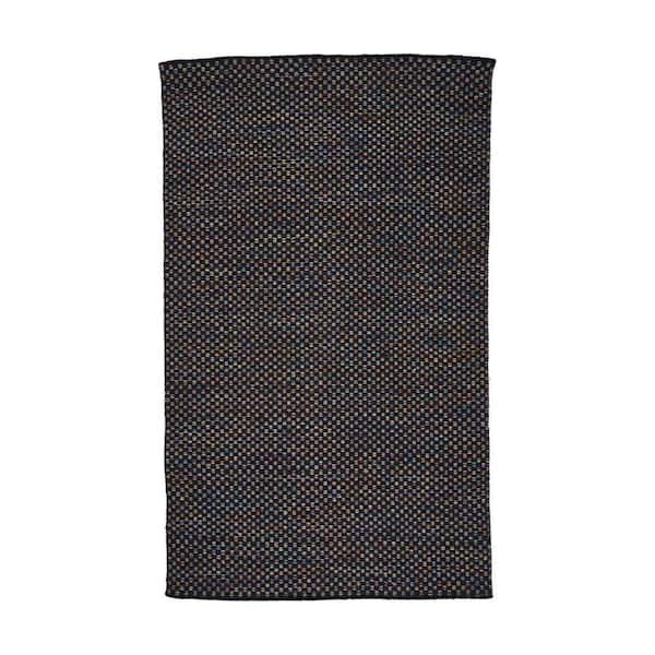 Unbranded Bentham Charcoal and Multi Colored 5 ft. x 8 ft. Polka Dot Wool Area Rug