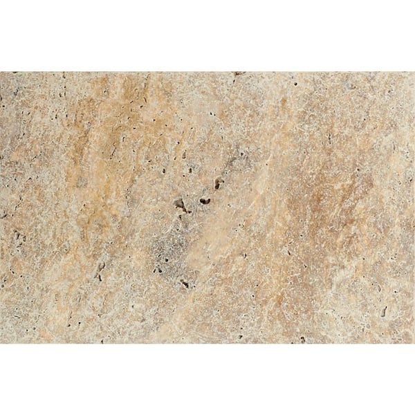 MSI Take Home Tile Sample - Tuscany Scabas 6 in. x 6 in. Tumbled Travertine Paver Tile (0.25 sq. ft.)