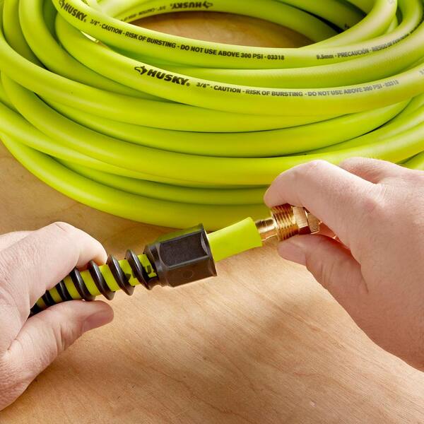 thumbnail image 2 of Air Compressor Whip Hose 3/8" X 10ft - Hybrid Flexible Hose With Quick Couplers 2 of 10