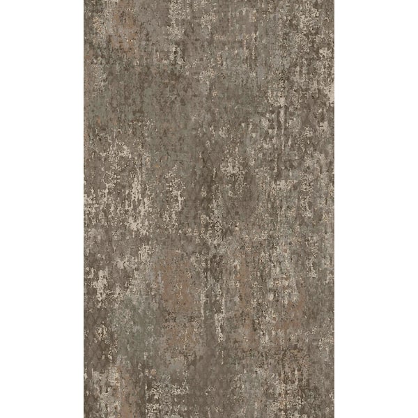 Walls Republic Mocha Scratched Concrete Textured Print Non-Woven Non-Pasted Textured Wallpaper 57 Sq. Ft.