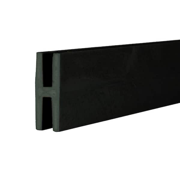 Veranda 8 ft. Black Plastic Lattice Divider