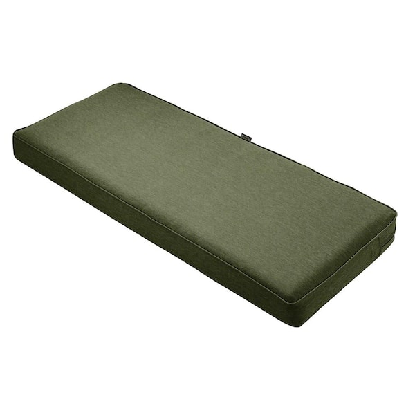Classic Accessories Montlake FadeSafe Heather Fern 48 in. x 18 in. Outdoor Bench Cushion