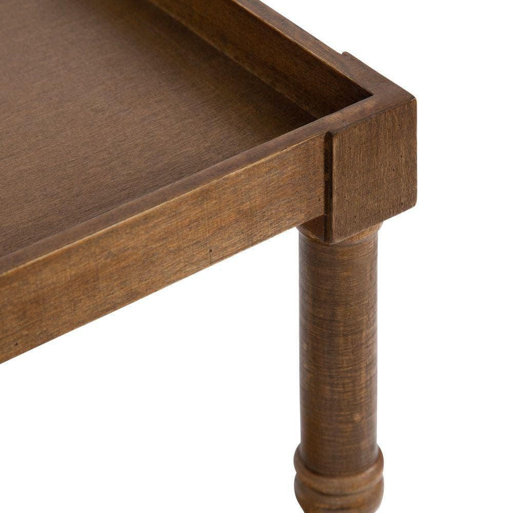 Bellport 22 in. Rustic Brown Rectangle Wood End Table - thumbnail 7