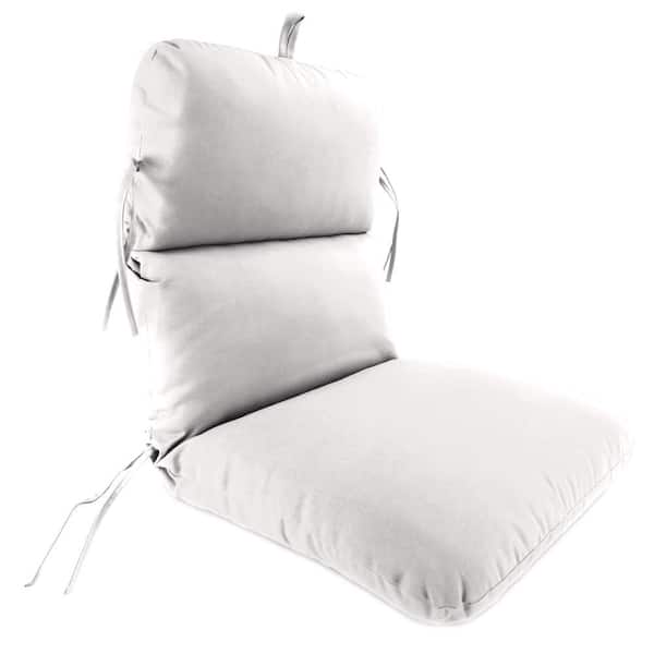 Jordan Manufacturing 22 in. L x 45 in. W x 5 in. H Outdoor Dining Chair Cushion in Sunbrella Canvas Natural