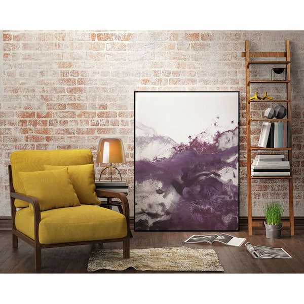 Unbranded 30 in. x 40 in. "Orchid Wave IV" by June Erica Vess Framed Wall Art