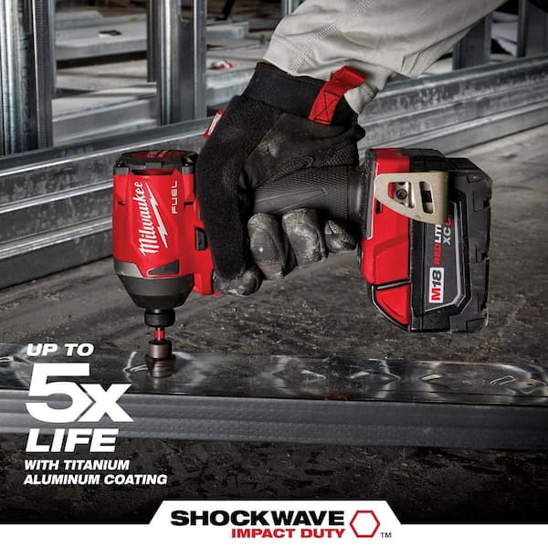 Milwaukee SHOCKWAVE 7/8 in. - 1-1/8 in. #9 Impact-Rated Titanium