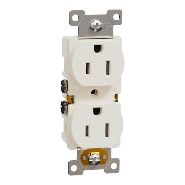 X Series 15 Amp 125V Tamper Resistant Indoor Duplex Outlet Matte Light Almond