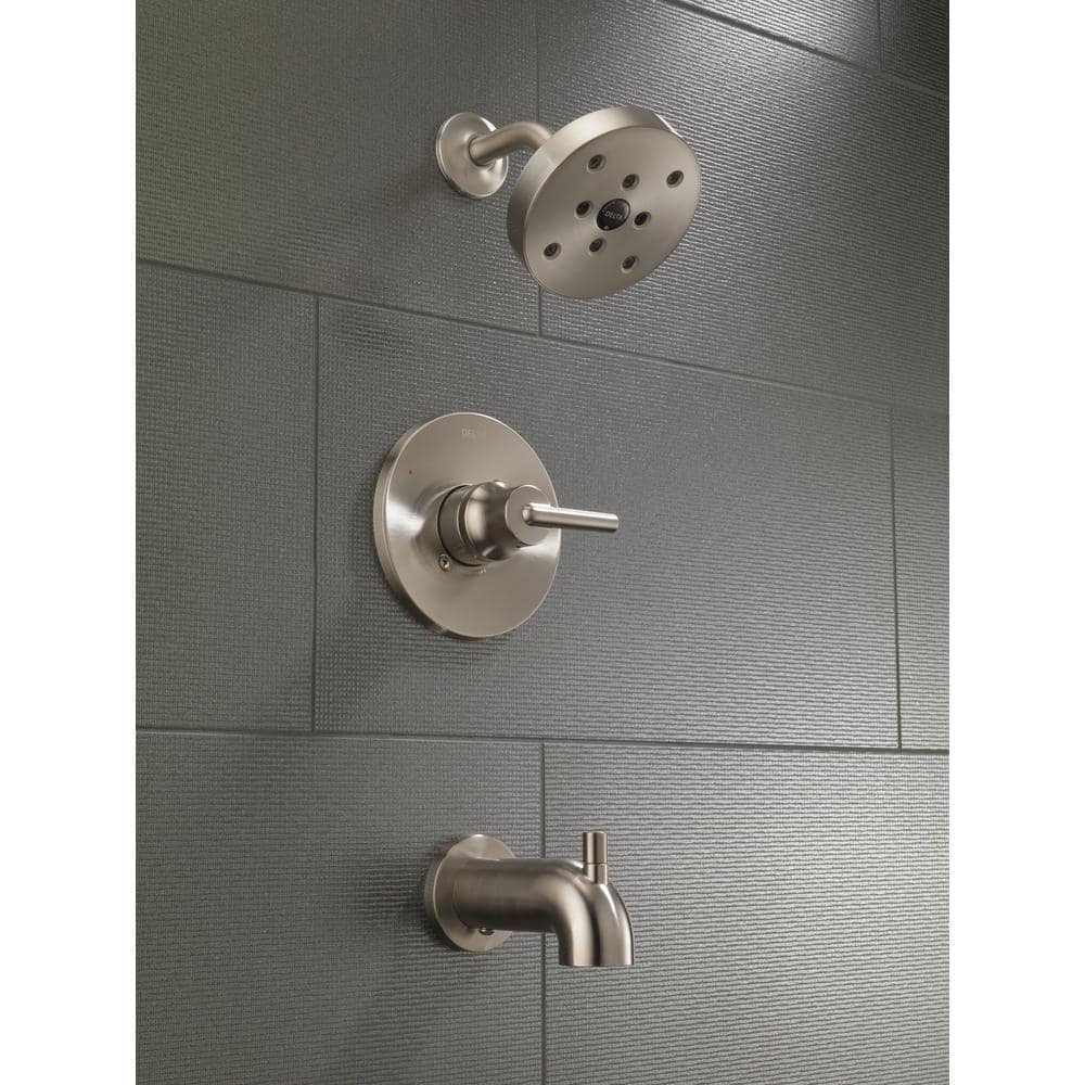 Contemporary Stainless Steel Wall Mounted Tub Spout Trim 7" Reach