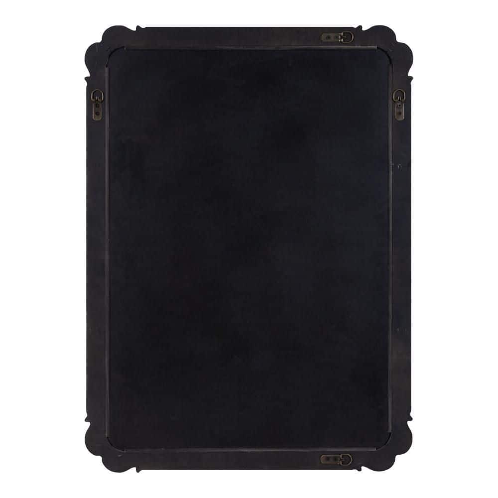 Ivette Silver and Gold Rectangular Wall Mirror with Garland Detail