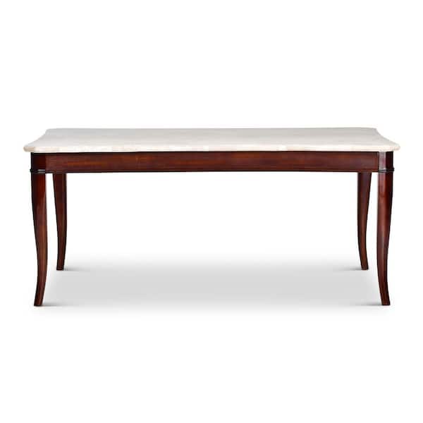 Steve Silver Marseille Cherry Marble Top Dining Table