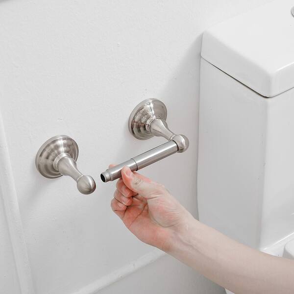 BWE 5-Piece Bath Hardware with Towel Bar Towel Hook Toilet Paper