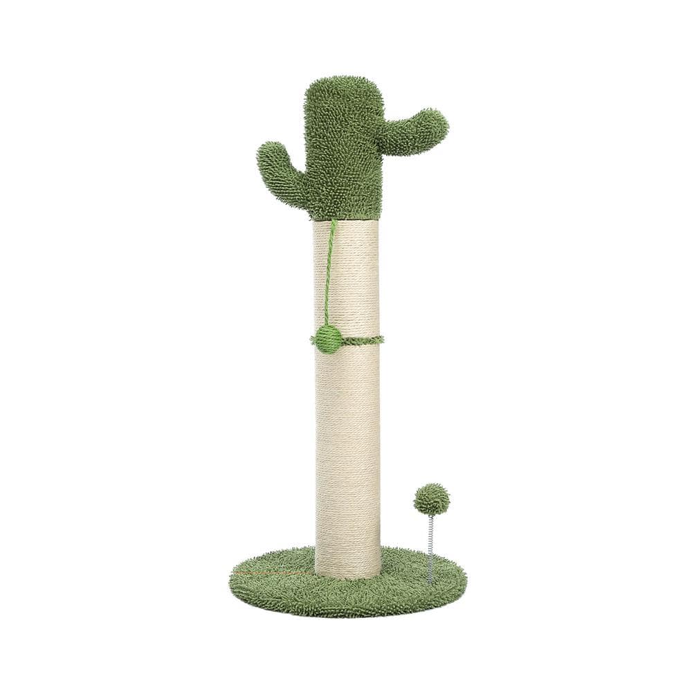 Pet Life 'Stick N' Claw' Sisal Rope and Toy Suction Cup Stick Shaped Cat Scratcher