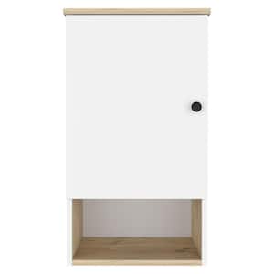 16.2 in. W x 28.5 in. H Rectangular White Surface Mount Medicine Cabinet without Mirror