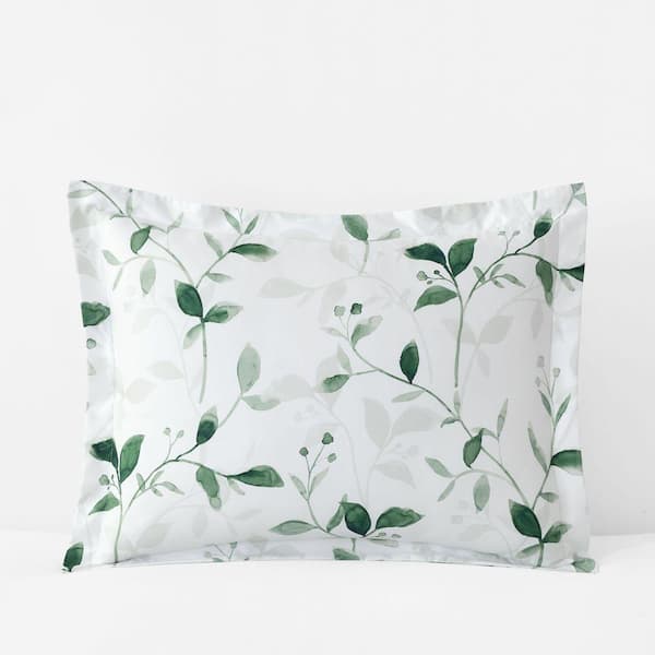 Legends Hotel Botanic Meadow Wrinkle-Free Sateen Evergreen King Sham