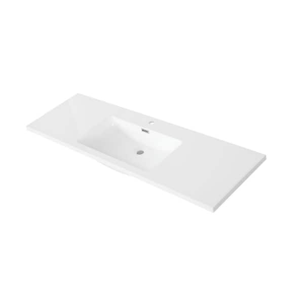 Solid Plastic Vanity Top Sink Divider Screen