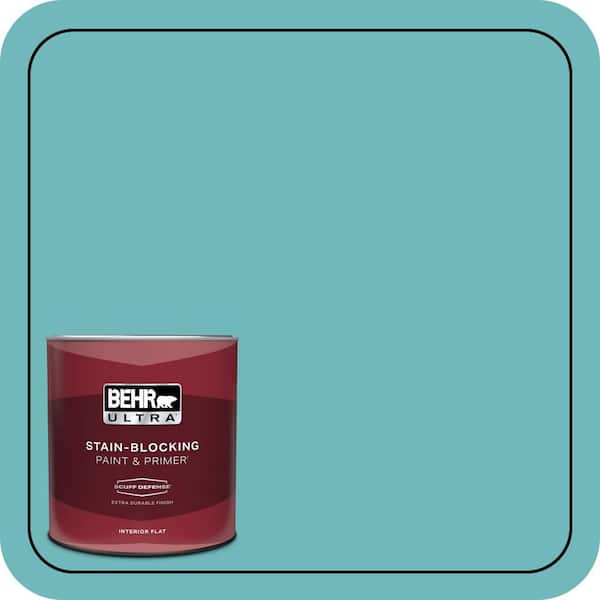 BEHR ULTRA 1 qt. #510D-5 Surfer Extra Durable Flat Interior Paint & Primer