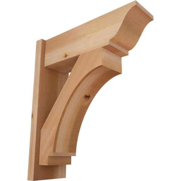 Ekena Millwork 8 in. x 26 in. x 22 in. Imperial Traditional Smooth Western Red Cedar Outlooker