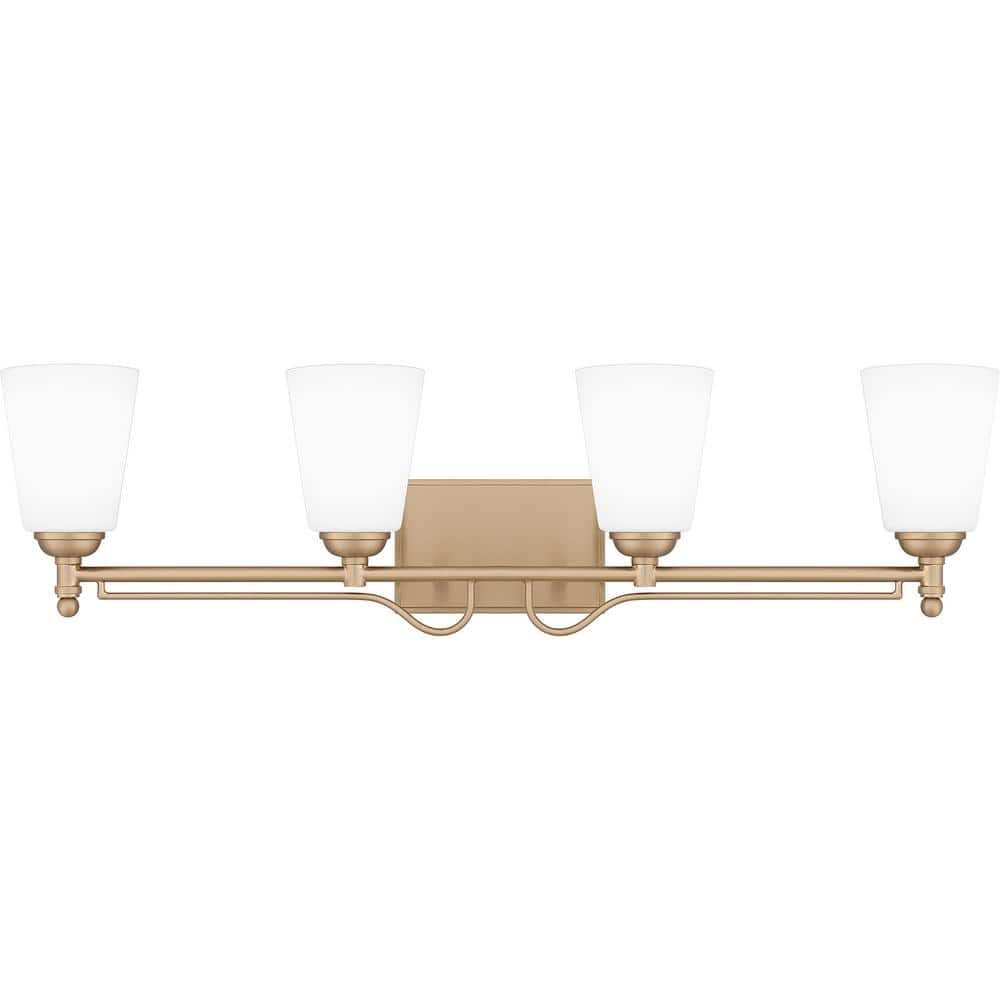 Esther 32 in. 4-Light Bronze Gold Vanity Light price history on PriceWatchPro