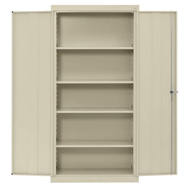 Sandusky Lee TAWR462472-07 Transport Series Mobile Wardrobe Storage Cabinet, Putty