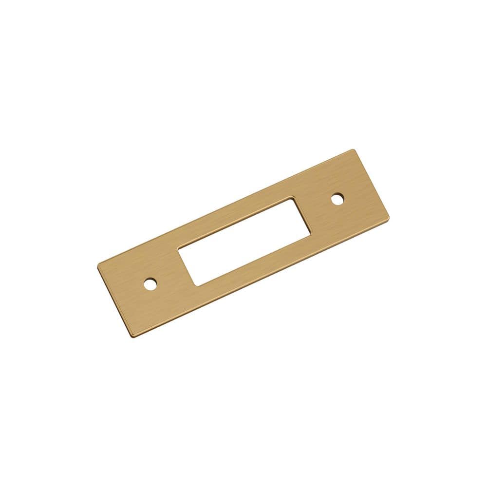 Medora 3 in. Center-to-Center Rectangle Champagne Bronze Pull Cabinet Backplate price history on PriceWatchPro