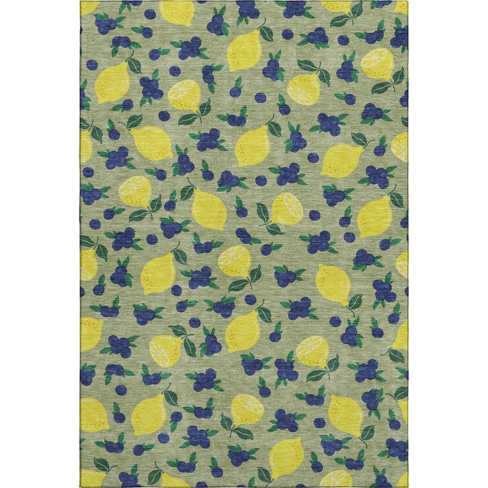 Mayfield Premium Machine Washable Abstract AMF2354 Aloe 9 ft. x 12 ft. Area Rug price history on PriceWatchPro