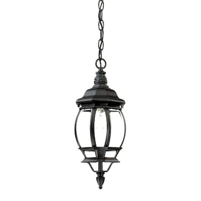 Acclaim Lighting Chateau Collection 1-Light Matte Black Outdoor Wall ...