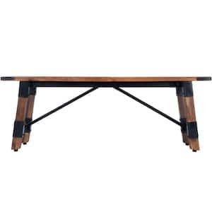 Bernadette Natural, Brown Bench ( 18.5 x 51 x 16 )