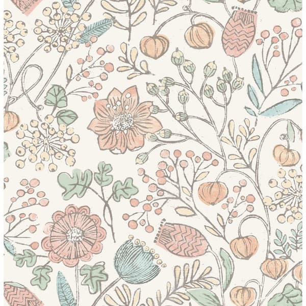 Pastel Southern Trail Pinks Wallpaper Sample