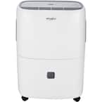 20-Pint Portable Dehumidifier with 24-Hour Timer, Auto Shut-Off, Easy-Clean Filter, Auto-Restart and Wheels
