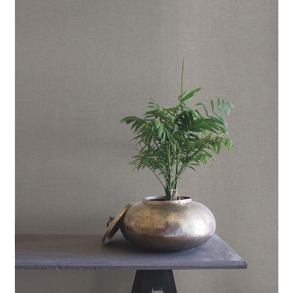 Rugged Linen Shale Beige Wallpaper