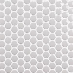 Joy Gris 12.32 in. x 12.99 in. Polished Ceramic Floor and Wall Mosaic Tile (1.11 Sq. Ft./Each)