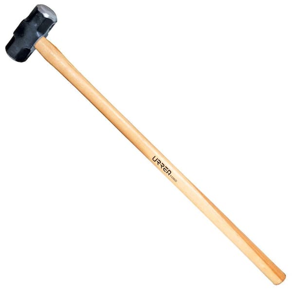 URREA 12 lbs. Steel Octagonal Sledge Hammer with Hickory Handle 1439G - The  Home Depot