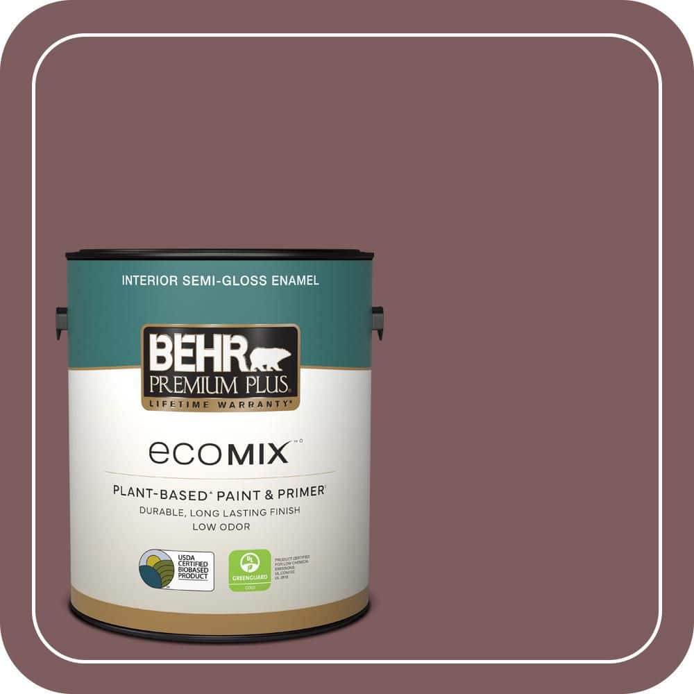 1 gal. #110F-6 Purplestone Semi-Gloss Enamel EcoMix Plant-Based Interior Paint & Primer price history on PriceWatchPro