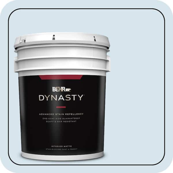 BEHR DYNASTY 5 gal. #560C-1 Rain Water Matte Interior Stain-Blocking Paint & Primer