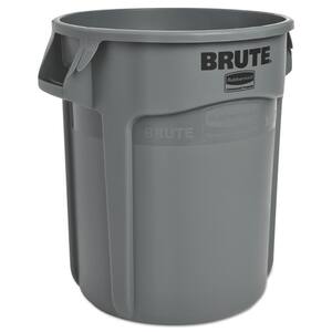 20 Gal. Gray Plastic Round Brute Trash Can Container