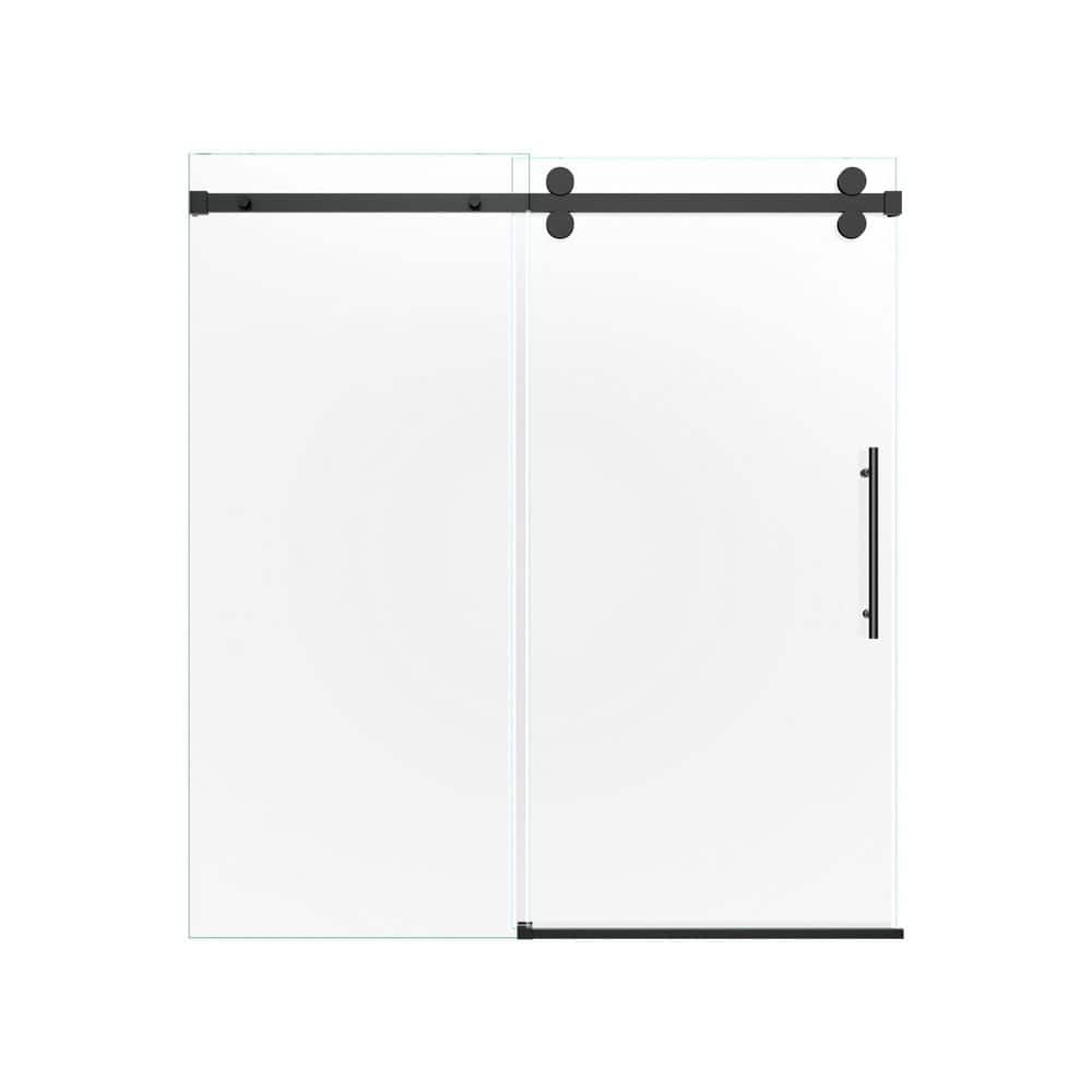 60 in. W x 60 in. H Sliding Tub Door in Matte Black with SGCC Clear Tempered Glass price history on PriceWatchPro