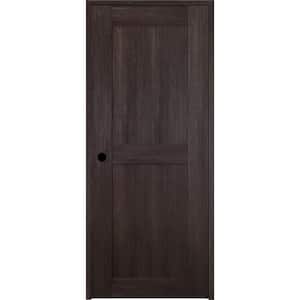 Vona 18 in. x 80 in. Right-Handed Solid Core Veralinga Oak Textured Wood Single Prehung Interior Door