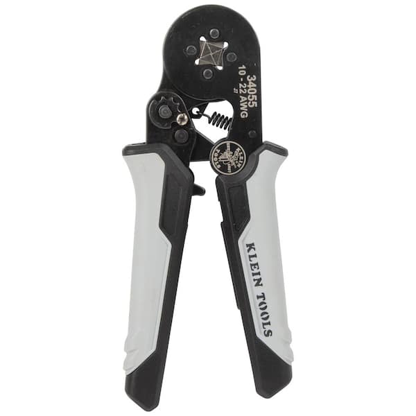 Klein Tools Ratcheting Ferrule Square Crimper, 10 to 22 AWG Wire
