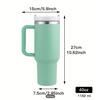 Aoibox 40 oz. With Handle and Straw Lid Peach Stainless Steel Tumbler  SNPH004IN089 - The Home Depot